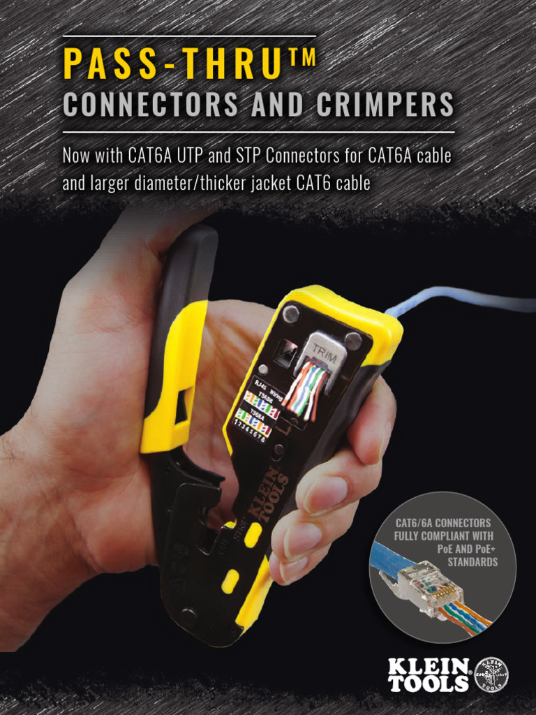 Pass Thru Connectors Crimpers PDF Electrical Connector Electricity