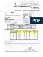 Cert - Calib #CML 033-2023 Micrometro Exterior 125mm-150 MM