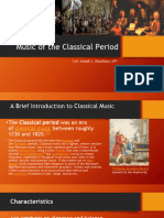 Music of The Classical Period