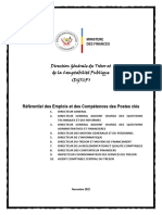 Referentiel Des Emplois Et Des Competences Des Postes Cles de La DGTCP