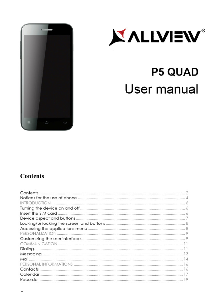 P5 Quad User Manual Overview | PDF | Wi Fi | Wireless Lan