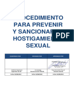 Procedimiento para Prevenir y Sancionar El Hostigamiento Sexual