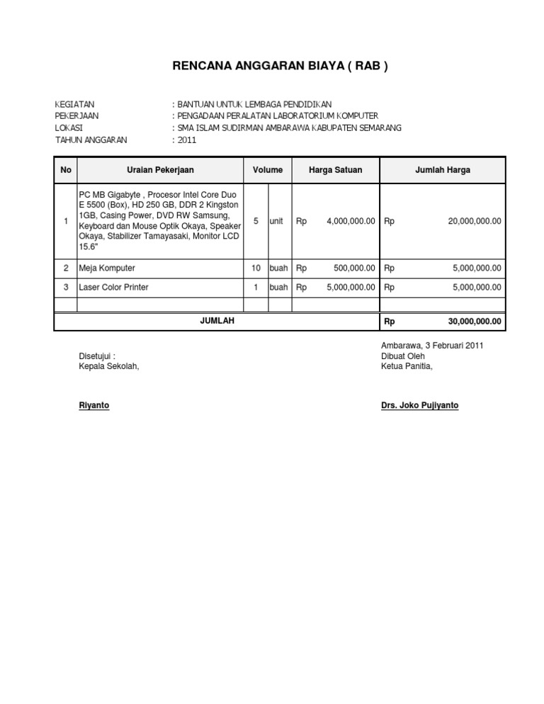 Proposal komputer untuk unbk doc