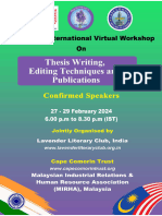 Thesis Writing, Editing Techniques and Publications-3