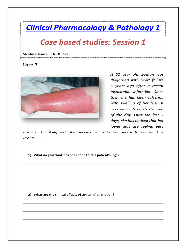 Acute Inflammation Case Studies | PDF
