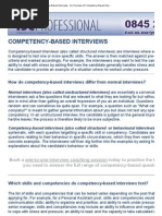 Competency-Based Interviews - An Overview of Competency-Based Interview Questions