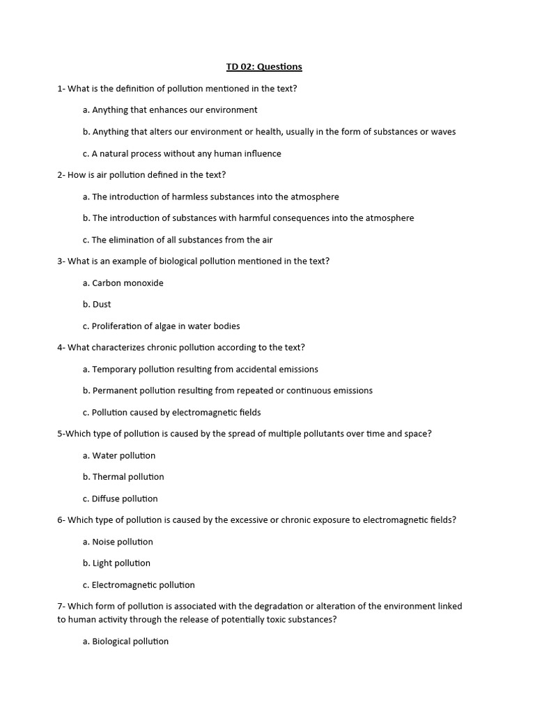 TD 02-Questions | PDF