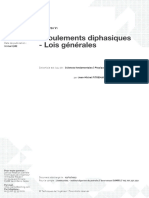 Écoulements Diphasiques - Lois Générales: Réf.: A720 V1