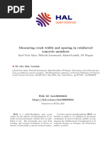 Alam. S. Y., Measuring Crack Width and Spacing in Reinforced