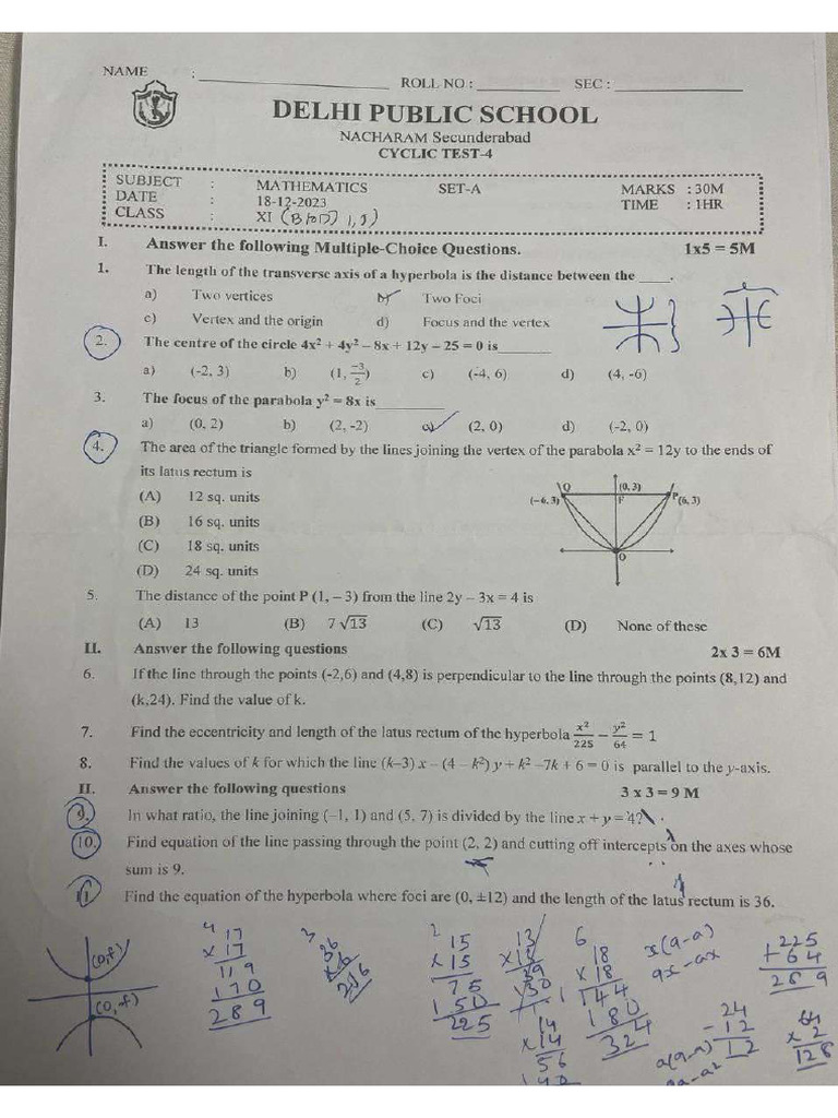 Basic Math Class 11