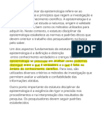 Estatuto Disciplinar Da Epistemologia. Resultados em Português