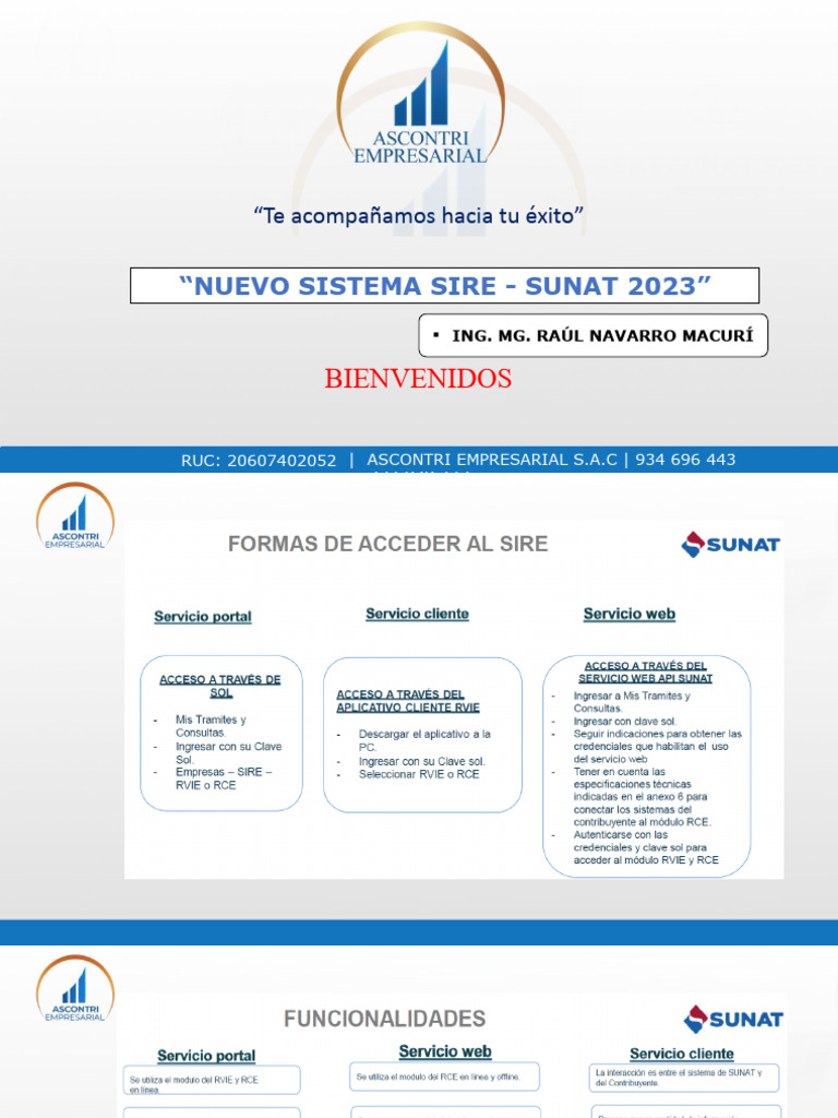 Obligaciones SIRE SUNAT 2023-2024 | PDF | Finanzas y dinero