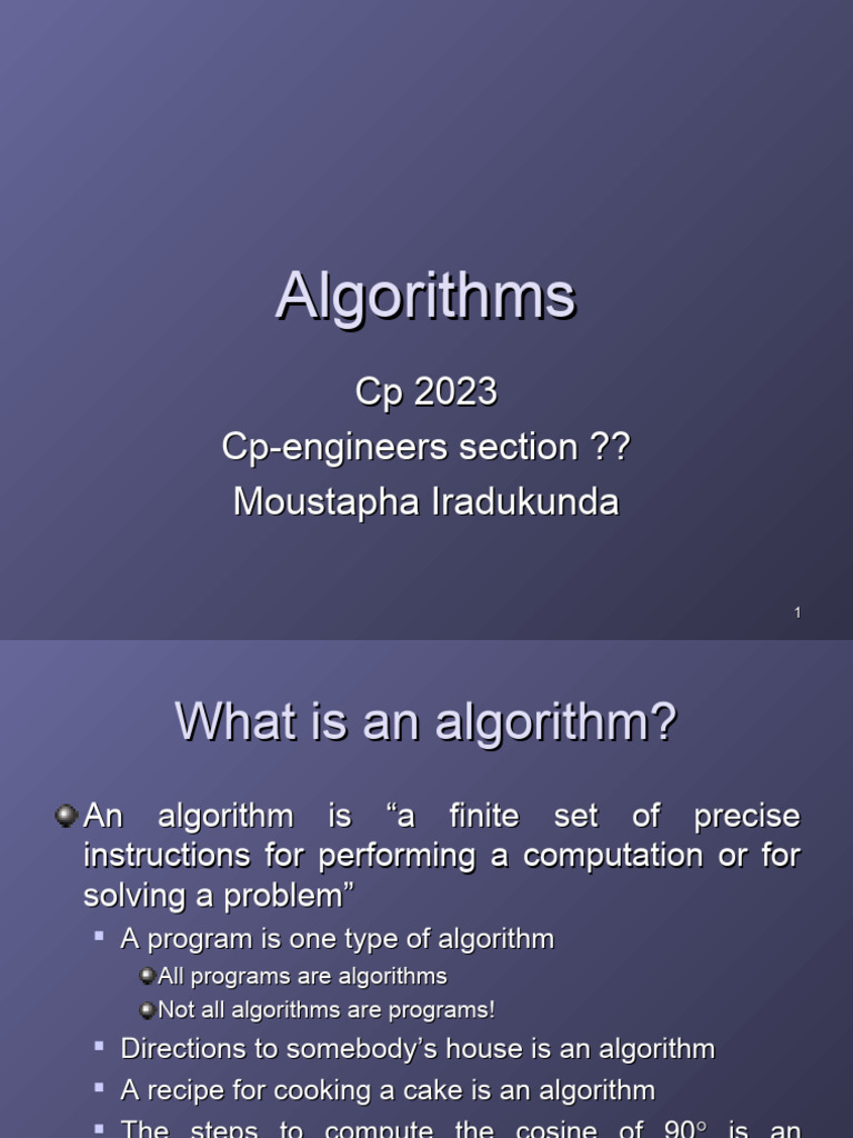 Algorithms | PDF