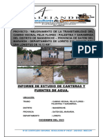 Informe de Canteras y Fuentesde Agua