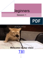 Beginners Session 1