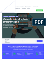 Guia de Introdução À Programação: Você Sabia Que A Treinaweb É A Mais Completa Escola para Desenvolvedores Do Mercado?