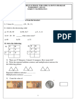 Grade 1 Maths Worksheet