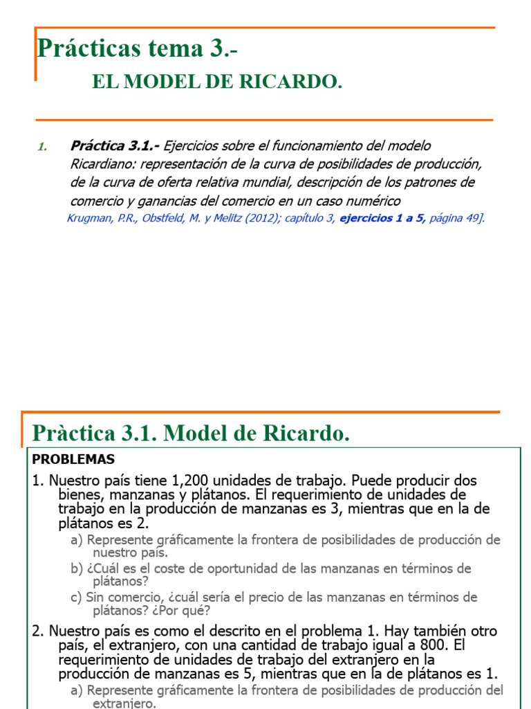 PEMU - 3 - 1 (Enunciado) | PDF | Ventaja comparativa | Comercio