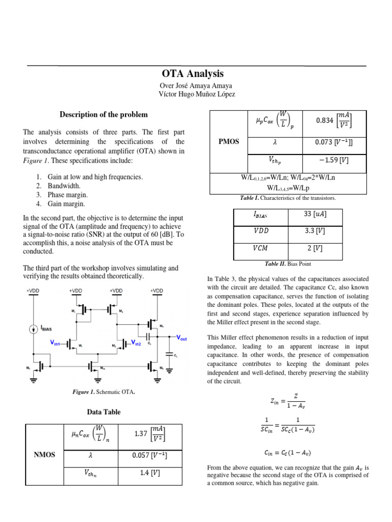 OTA Analysis: Specifications & Stability | PDF | Signal To Noise Ratio ...