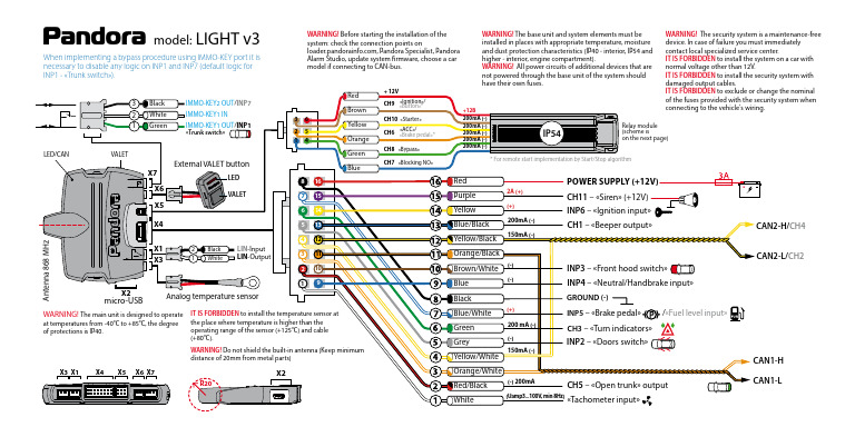 Manual Light v3 DiagramEN | PDF | Security Alarm | Fuse