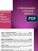 BCSE102L Structured and Object Oriented: Programming