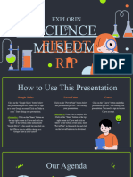 Dark Gray Neon Green and Orange Illustrative Exploring Science Museum Field Trip