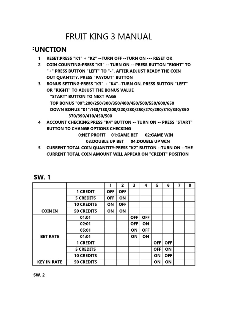 Manual Fruit King 3 PDF Computing