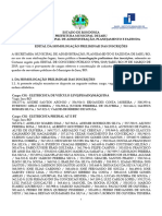 Edital Prefeitura de Jaru Ro Homologa o Preliminar Inscri Es - 22052