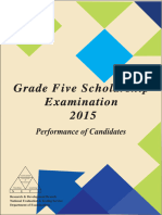 Grade 5 Scholarship Examination 2015