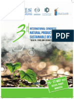 The 3rd International Congress On Natural Products and Sustainable Development Version 14th April 2023