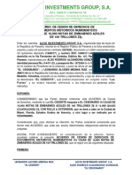 Acuerdo de Cesion de Derechos 16 Cajas Zims Azules (Leobardo Medina) - Aig