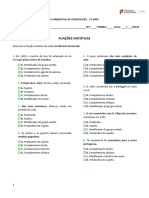 Ficha Formativa - Funções Sintáticas