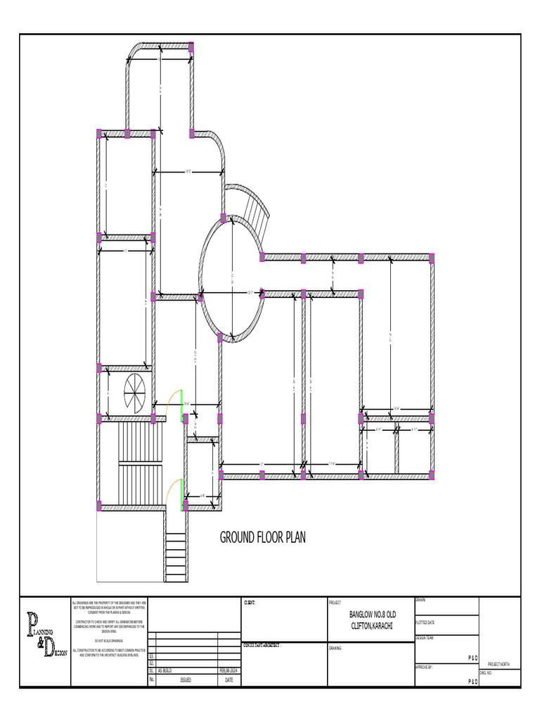 Ground Floor Plan Dimensions and Details | PDF