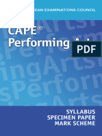 Performing Arts Syllabus - Effective 2020-1-1