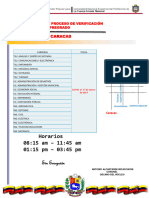 Cronograma Del Proceso de Verificación de Documentos