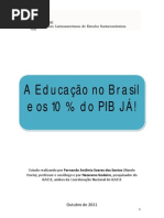 Estudo sobre Educação no Brasil e os 10% do PIB outubro 2011[1]