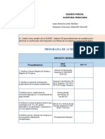 00 AUDITORIA TRIBUTARIA 03 Ampuero Guevara Dianelle - Solucion Examen Parcial