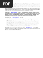 Electrical Engineering Thesis Sample