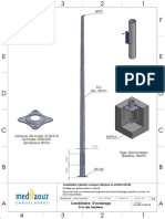 Candélabre D'eclairage 5 M de Hauteur: Candélabre Cylindro Conique Fabriqué en ACIER S235JR