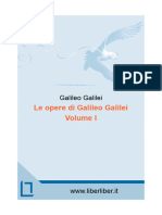 Galilei Le Opere Volume I