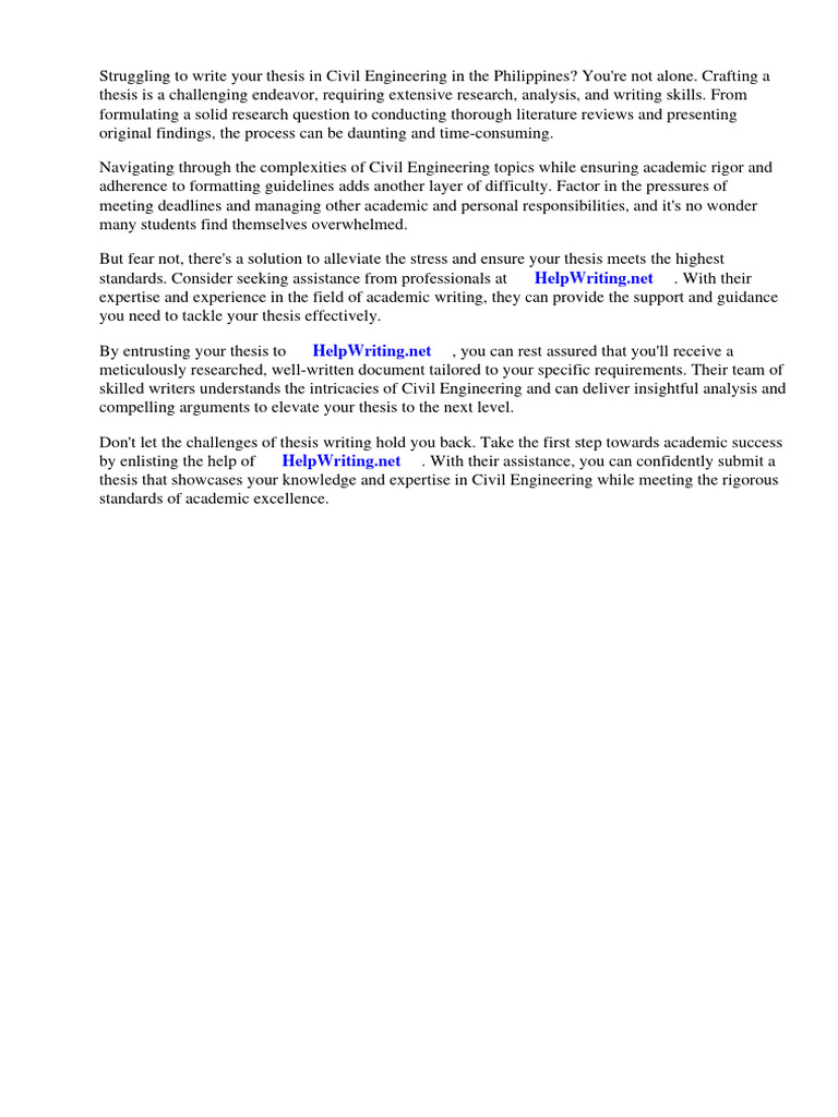 BEST THESIS TOPICS FOR CIVIL ENGINEERING STUDENTS IN THE PHILIPPINES PDF visual data 8