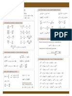 Formulario de Álgebra Básica