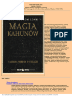 M.F. Long - Magia Kahunów - Tajemna Wiedza o Cudach