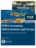 Fema Acronyms Abbreviations Terms - FAAT - 03 2023