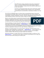 PHD Thesis Organizational Change