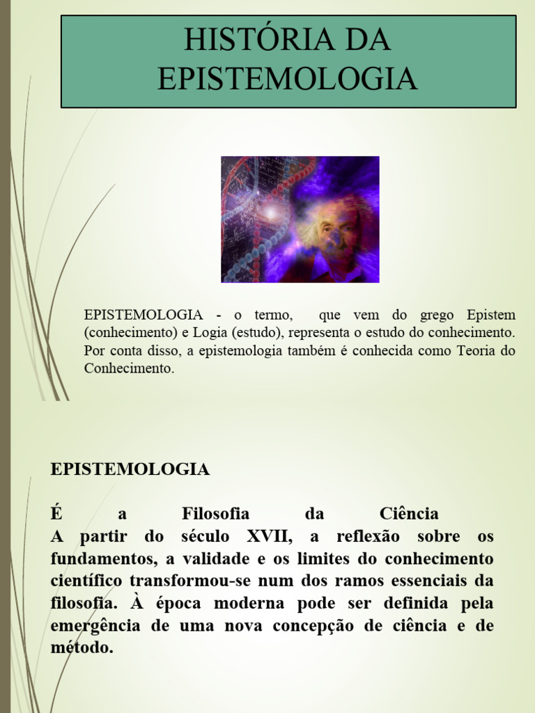 Historia Da Epistemologia | PDF