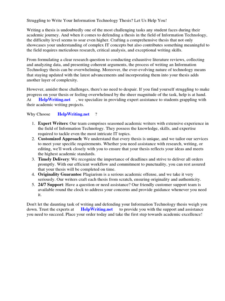 Title Defense Thesis For Information Technology | PDF | Thesis | Cognition
