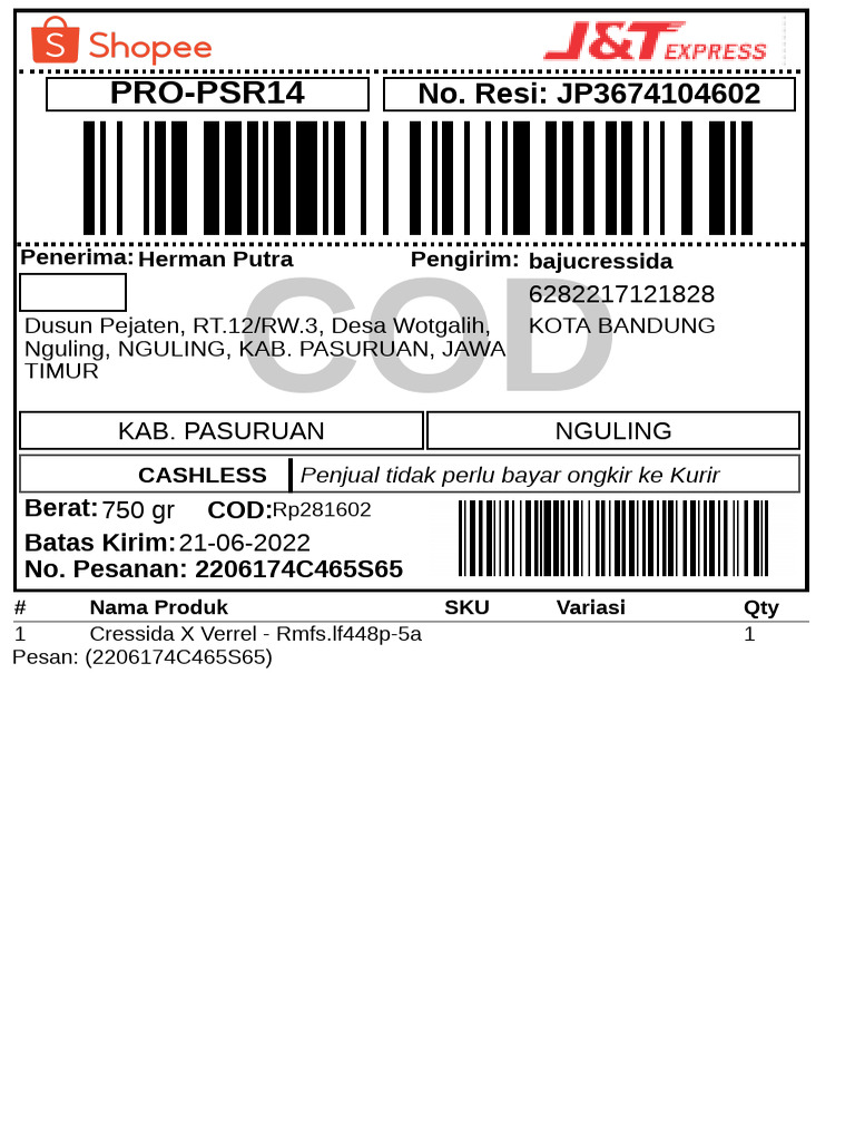 Air Waybill PDF