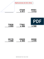 Multiplicaciones de 5x3 Cifras