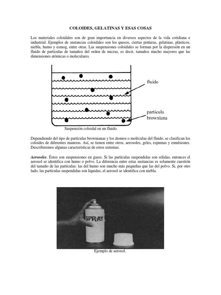 COLOIDES | PDF | Coloide | Emulsión